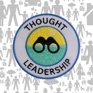 Thoughtful Leadership Patch/Merit Badge/Scout Style Iron-On Embroidered Applique for Jacket, Backpack/Camping Gear/Kids Patch/DIY Embroidery