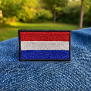 Parche de bandera de los Países Bajos, para planchar o coser, aplique premium para hombro, uniforme, chaleco, chaqueta, disfraz, club de motociclistas, veterano militar.