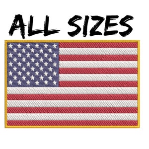 Iron On Small American Flag Patch  Embroidered Patches by Ivamis