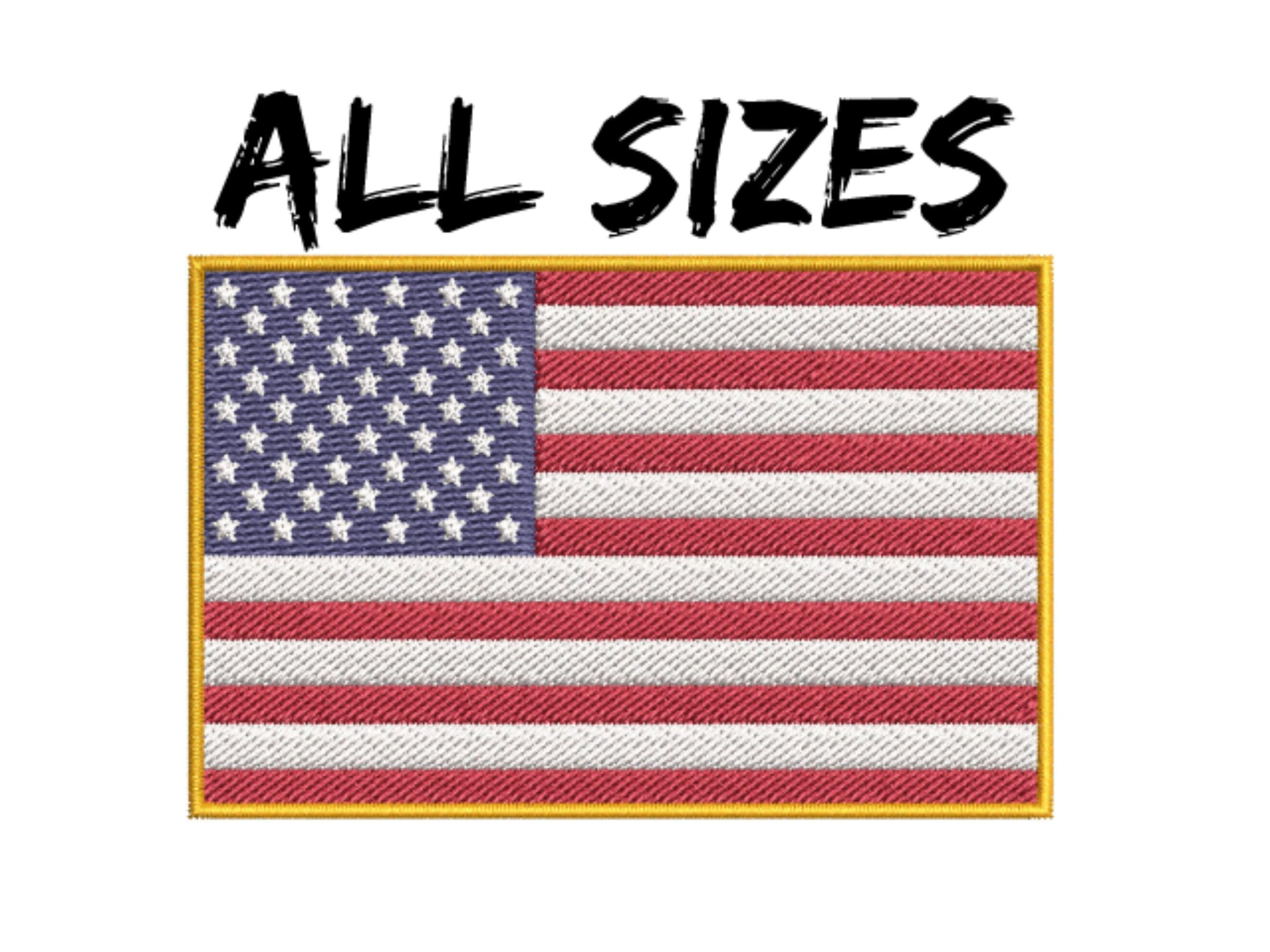 VELCRO® BRAND Fastener Morale HOOK MINI USA US Flag Forward Facing Patches  2x1
