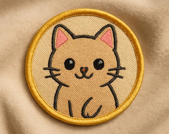 Cat Embroidered Self Adhesive Patches, Cute Animal Patches, Cat Patches, DIY Decoration Patch