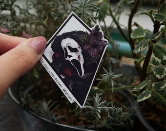 Scream-inspired vinyl stickers