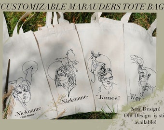 Marauders/Tote Bag/Jute Bag/All the Young Dudes/Tote Bag/Harry