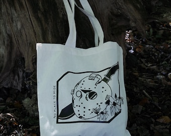 No place to hide-Friday the 13th/ inspired Tote Bag