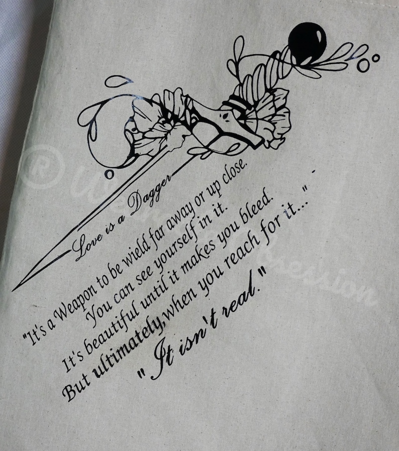 LOKI. inspired/Love is a Dagger /Tote Bag/Jutebeutel/Einkaufstasche/ Tragetasche image 2