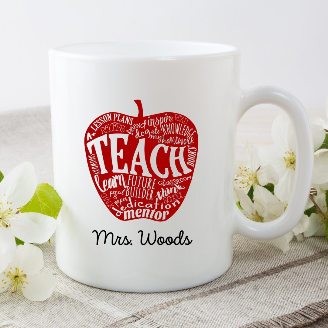 Teachers Gift Mug personalised mug Gifts Etsy