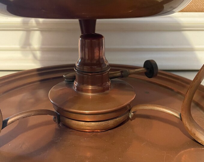 Vintage Chafing Dish Copper Enamel S. Sternau &co. Etsy