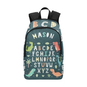 Cartable personnalisé avec nom, sac à dos décontracté unisexe avec nom personnalisé, sac personnalisé, cartable, sac à dos avec texte, sac avec nom personnalisé.