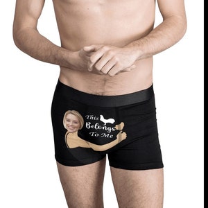 Custom Boxers with Face for Boyfriend Husband Dad, Custom Underwear with Photo, Picture Boxer Briefs, photo Boxers,Personalized gifts.