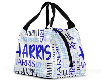 Personalized Insulated Lunch Tote Bag: Custom Name Snack Bag