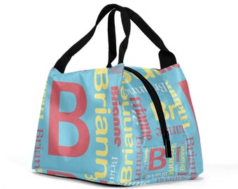 Personalized Insulated Lunch Tote Bag: Custom Name Snack Bag