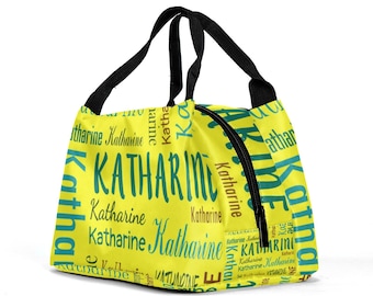 Personalized Insulated Lunch Tote Bag: Custom Name Gift
