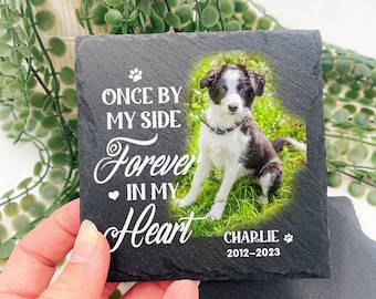 Custom Pet Memorial Stone: Slate Garden Grave Marker