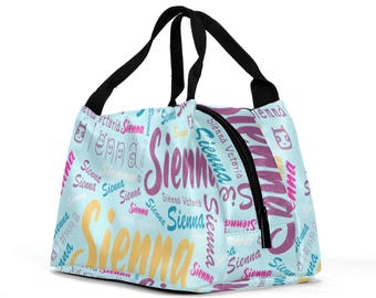 Bolsa térmica personalizada para el almuerzo: bolsa para aperitivos con nombre personalizado