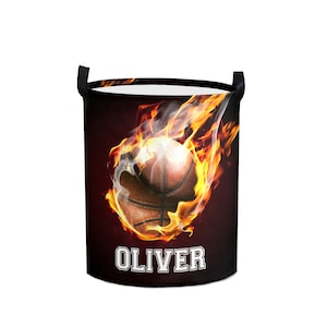 Personalized Collapsible Laundry Hamper: Sports Hall Clothes Storage Basket