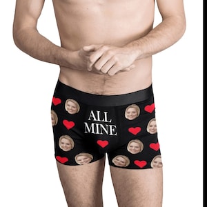 Custom Face Boxers: Personalized Photo Boxer Briefs, Husband Gift