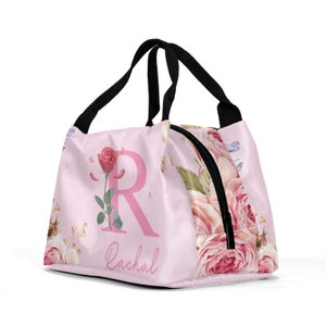 Sac à lunch personnalisé Sacs à lunch isothermes personnalisés avec nom, sac cadeau personnalisé. Sac à collation personnalisé, pique-nique à l'école maternelle.