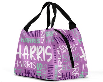 Personalized Insulated Lunch Tote: Custom Name Snack Bag
