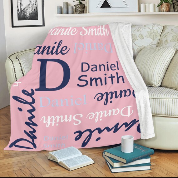 Buy Custom Blanket With Name Customized Blanket Personalized Throw Blankets for Kid Women Christmas Birthday Mothers Fathers Valentines Day Gift Online in India Etsy