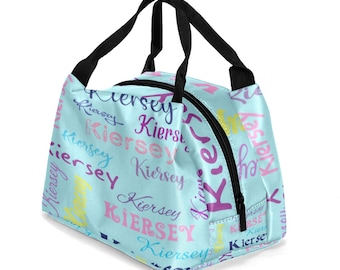 Bolsa térmica personalizada para el almuerzo: bolsa para aperitivos con nombre personalizado