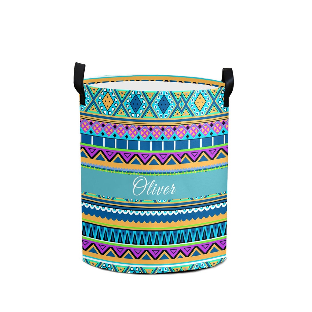Custom Laundry Basket With Name Text Personalized Laundry Hamper
