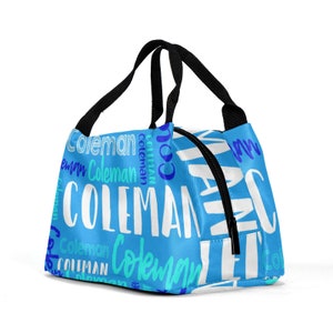 Personalized Insulated Lunch Tote: Custom Name Lunch Bag