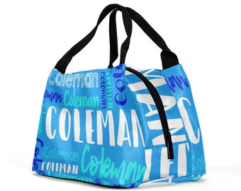 Personalized Insulated Lunch Tote: Custom Name Lunch Bag
