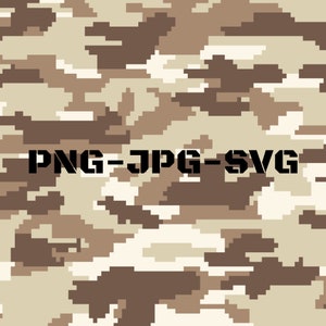 Desert Pixelated Camo Png Jpg SVG Pobierz plik