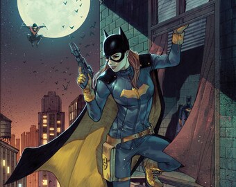 Batgirl and Nightwing Apartment Window Poster - Etsy