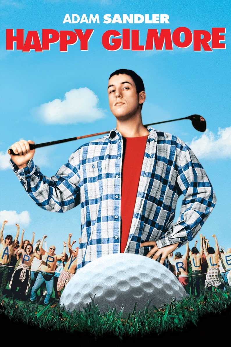 Happy Gilmore Movie Adam Sandler Poster 24x36 inches Etsy