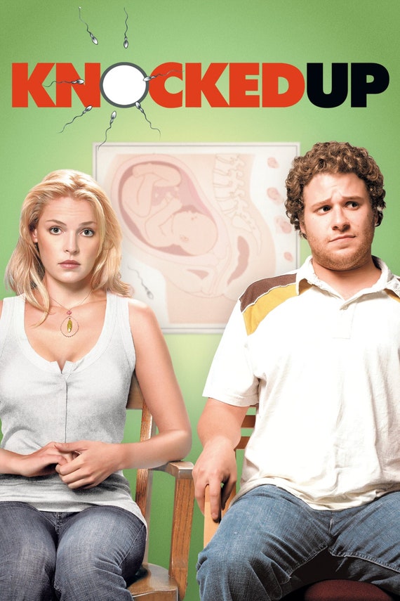 Knocked up Movie Poster Seth Rogen Katherine Heigl Paul Rudd Etsy