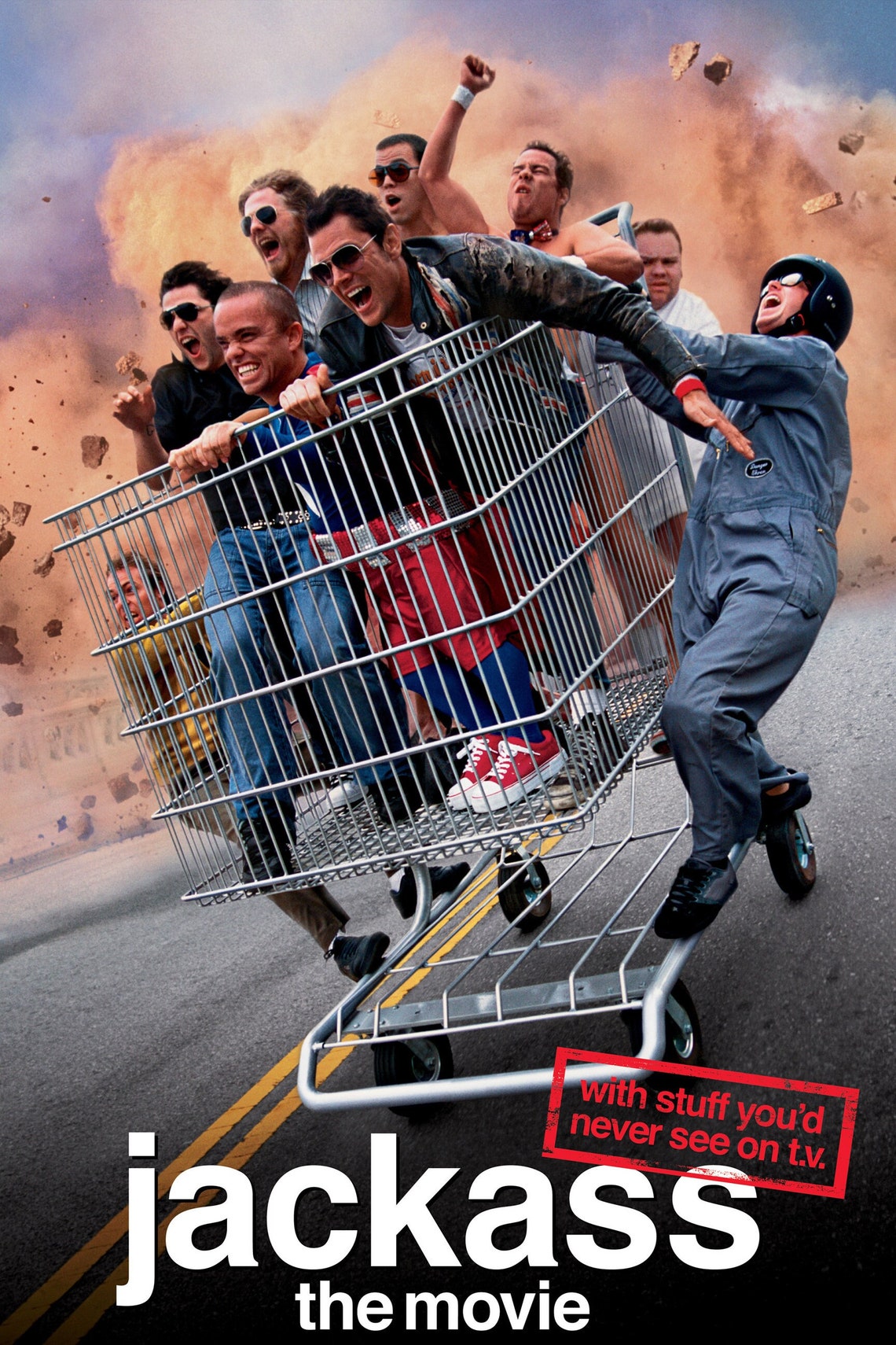 Jackass the Movie Johnny Knoxville Steve O Bam Weeman Poster Etsy