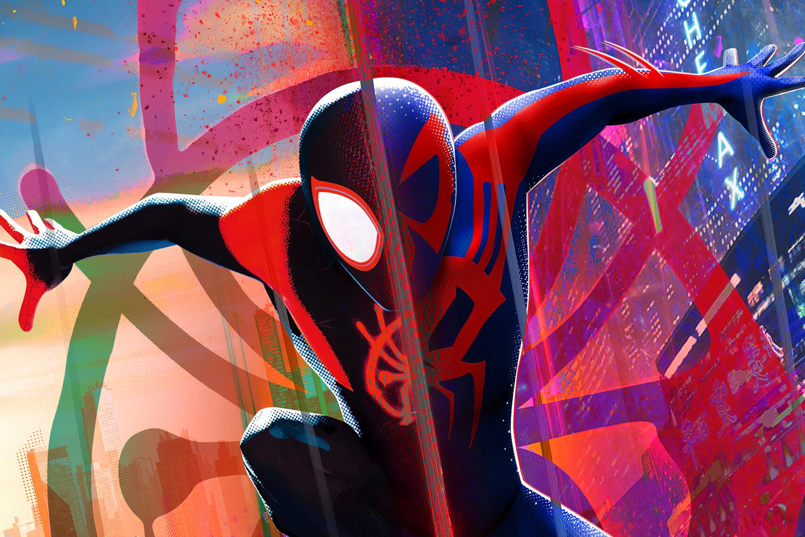 Miles Morales Spiderman 2099 Half and Half Poster 24x36 Etsy