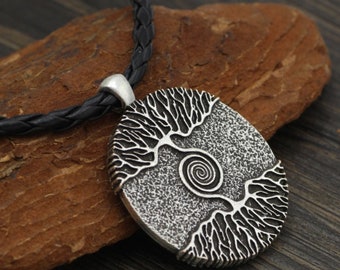 High Quality Tree of Life silver pendant, origin of life, Mandala Necklace, stylish and unique design, on sale gift holiday gift idea