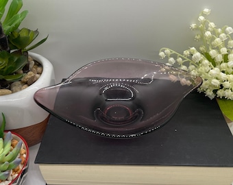 small Viking glass epic amethyst wave dish