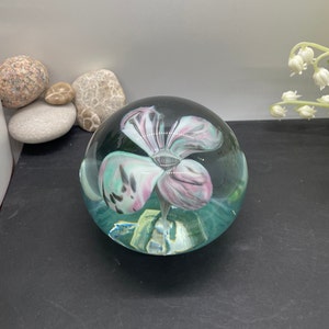 Vintage flower paperweight