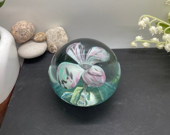 Vintage flower paperweight