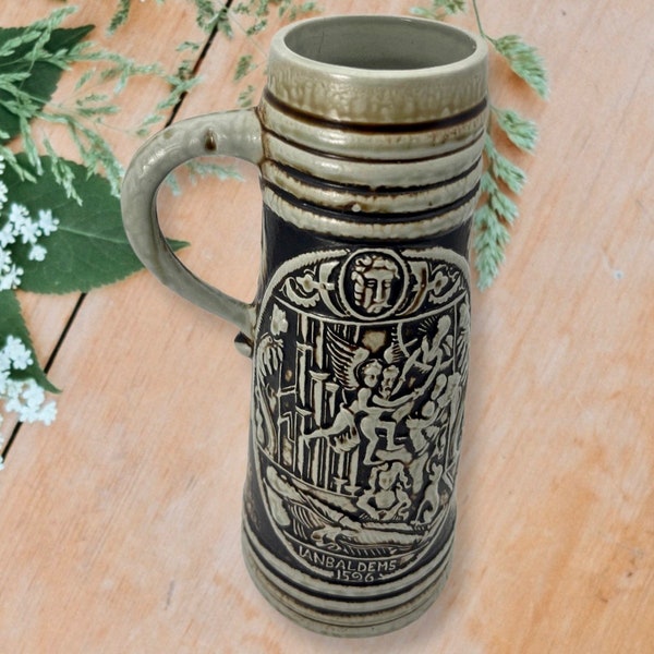 Stoneware Beer Stein Etsy