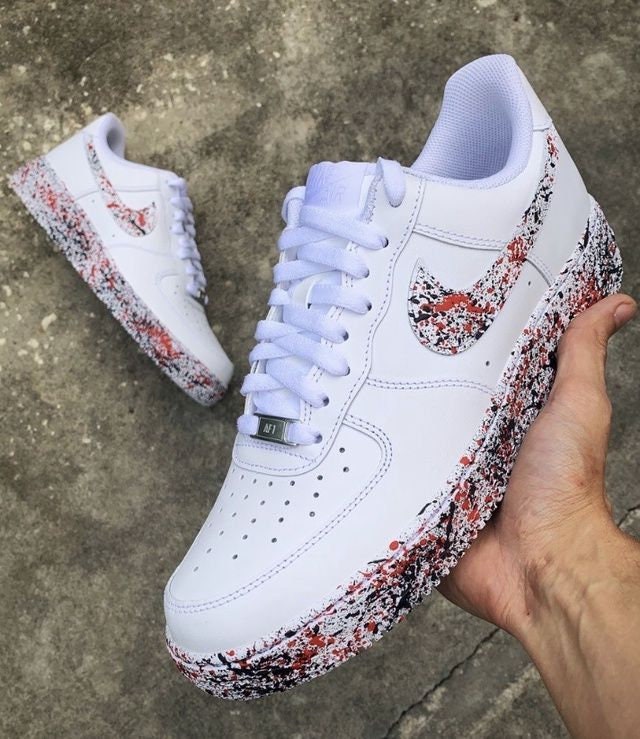 black and white af1 custom