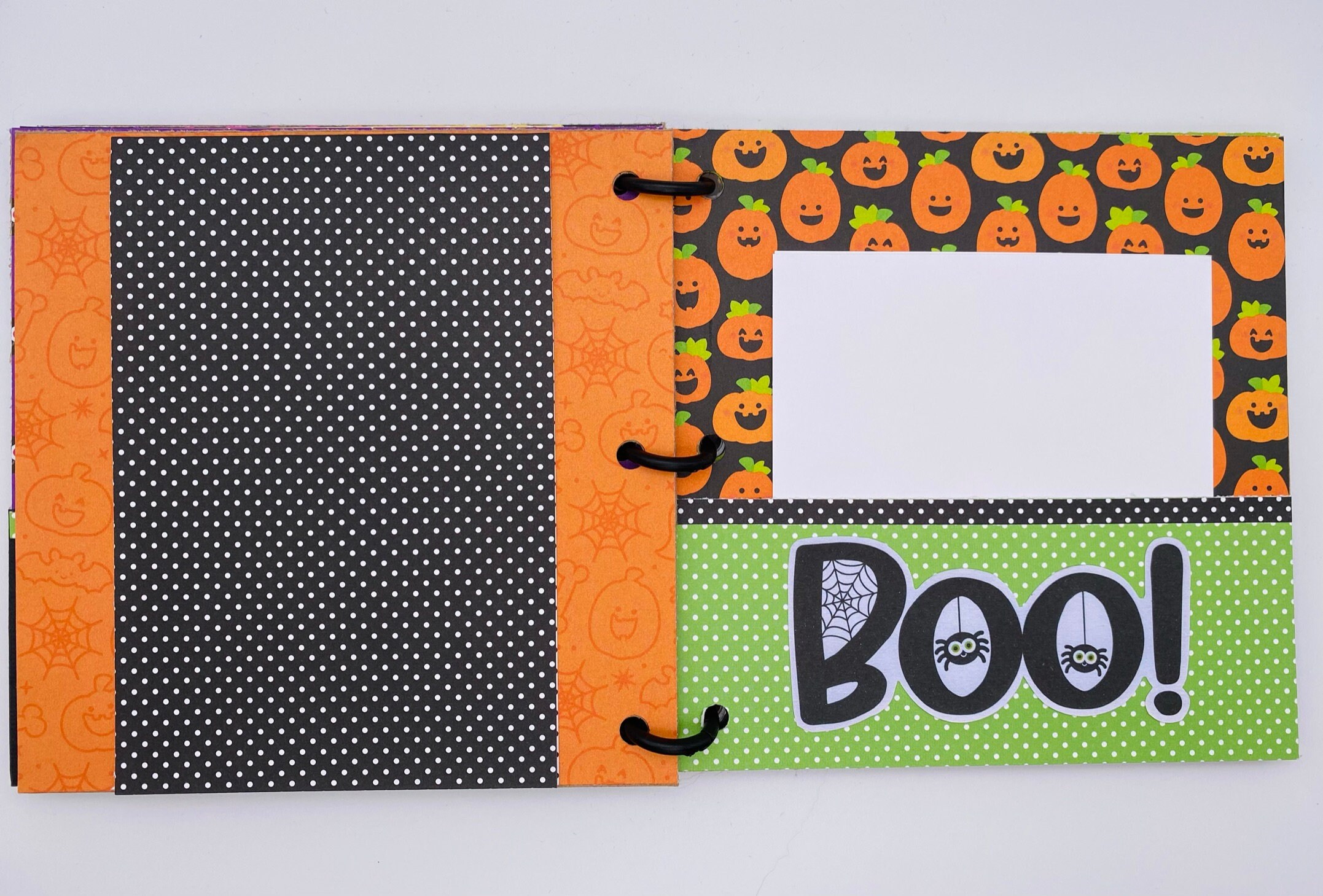 Premade Halloween Scrapbook Album Halloween Photo Album Etsy