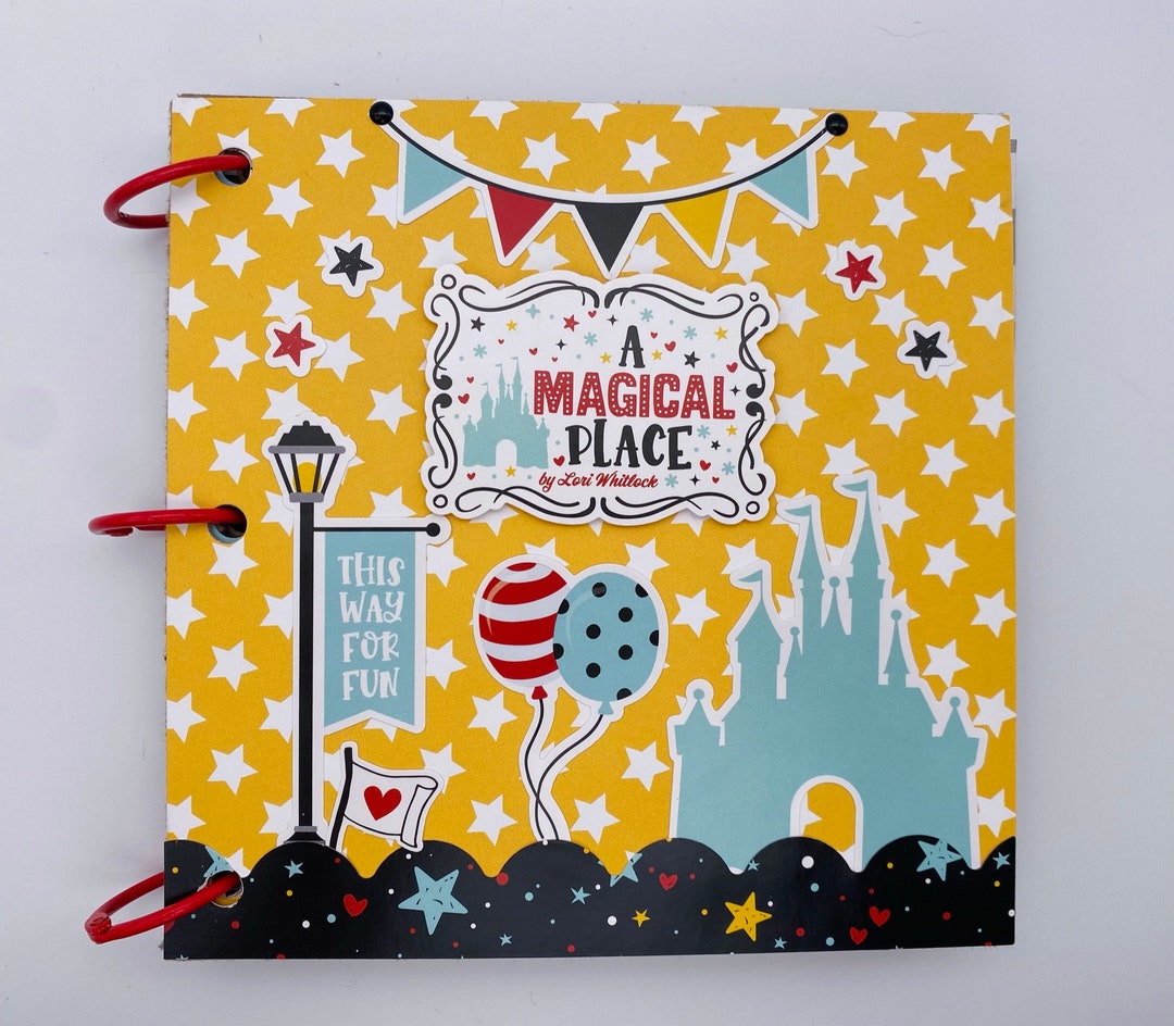 Preassembled Disney Mini Scrapbook Album Disney Photo Album Etsy