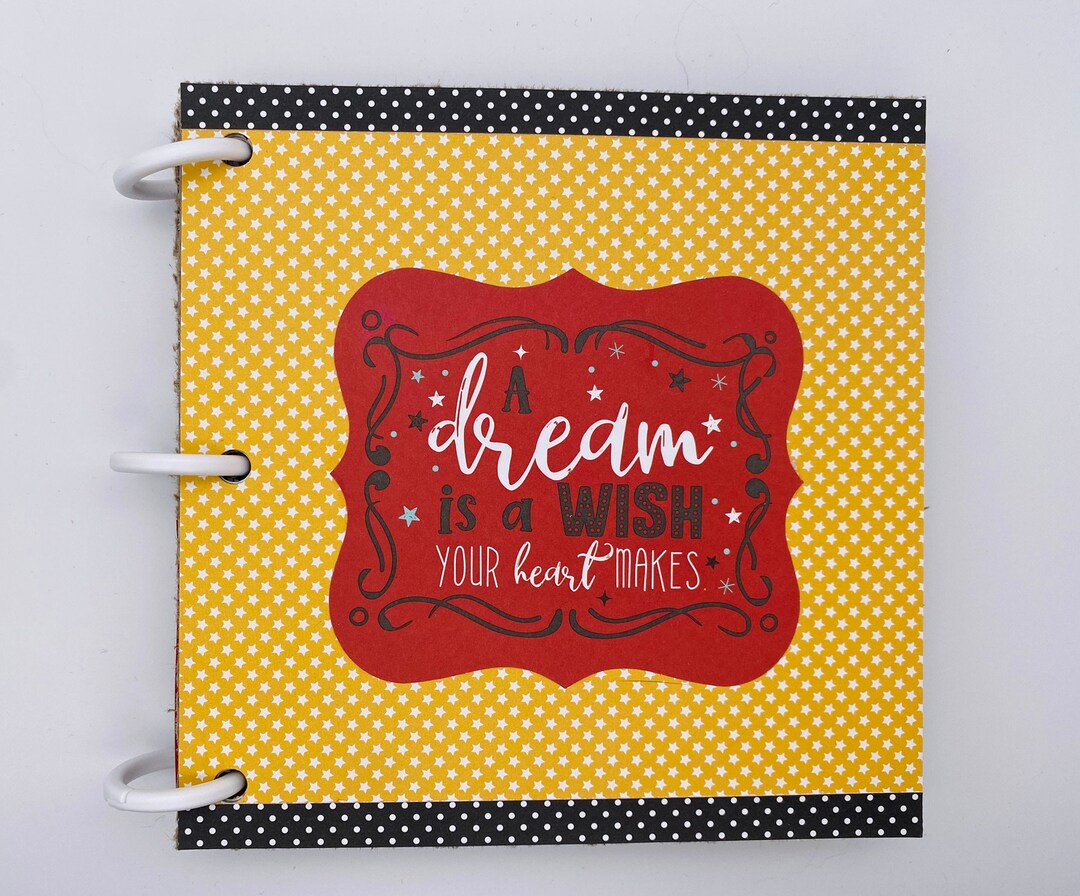 Premade Disney Mini Scrapbook Album Disney Photo Album Etsy