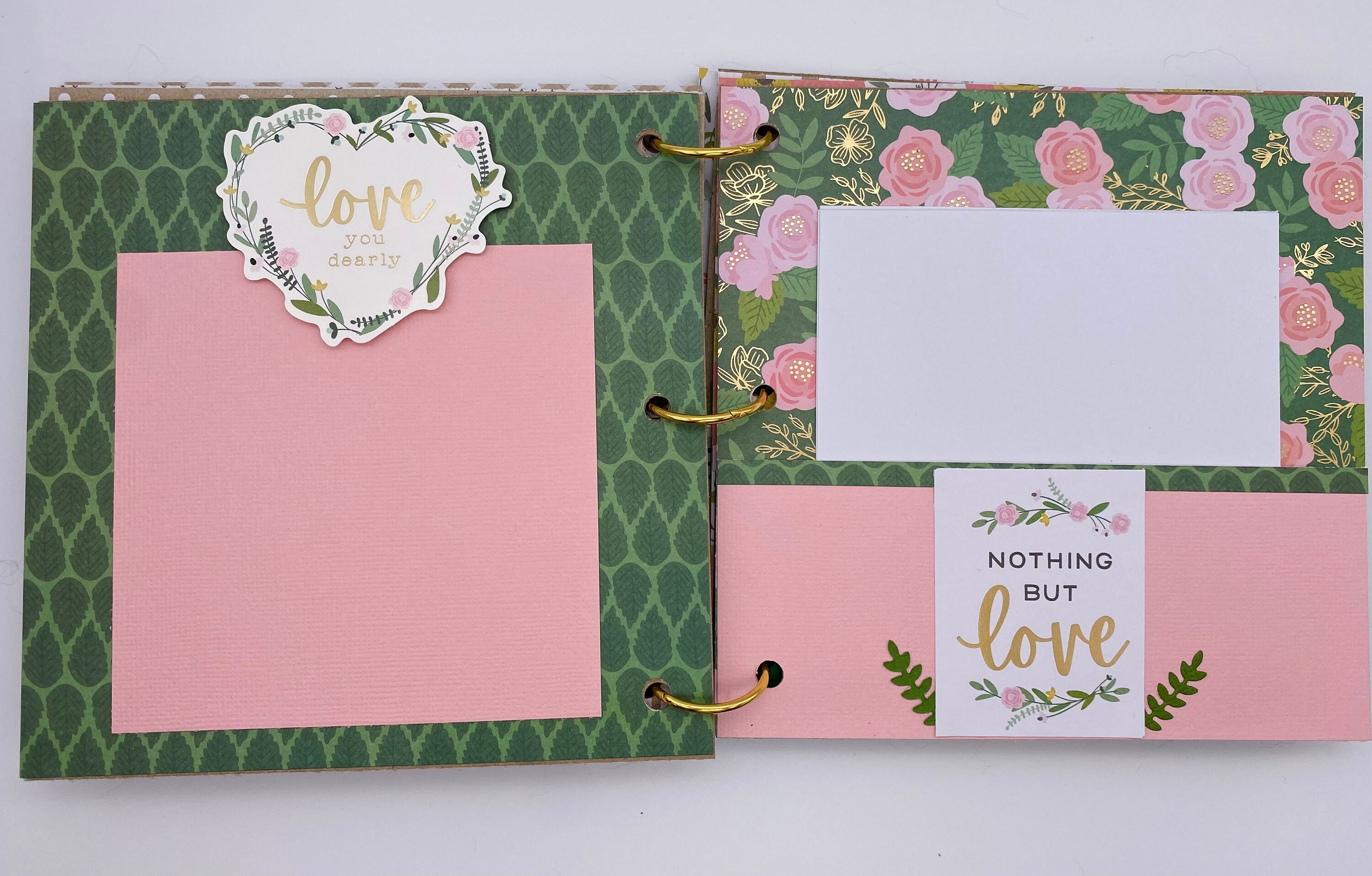 Premade Wedding Scrapbook Album Handmade Wedding Scrapbook Etsy