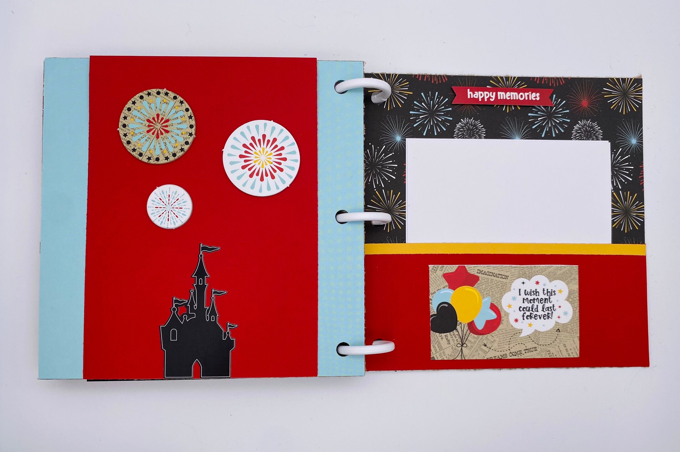 Premade Disney Mini Scrapbook Album Disney Photo Album Etsy