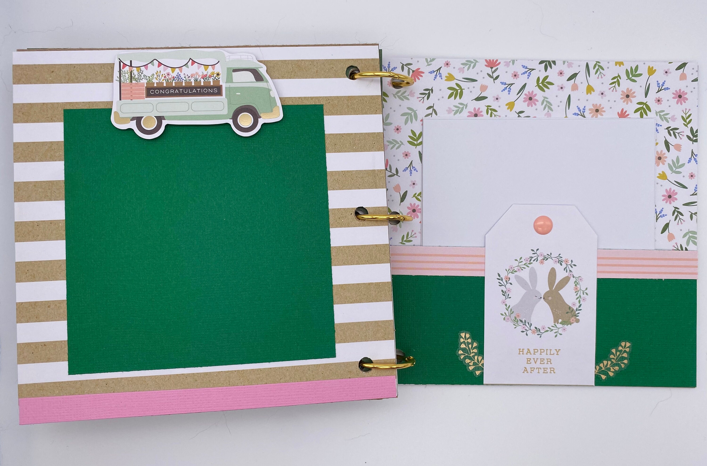 Premade Wedding Scrapbook Album Handmade Wedding Scrapbook Etsy