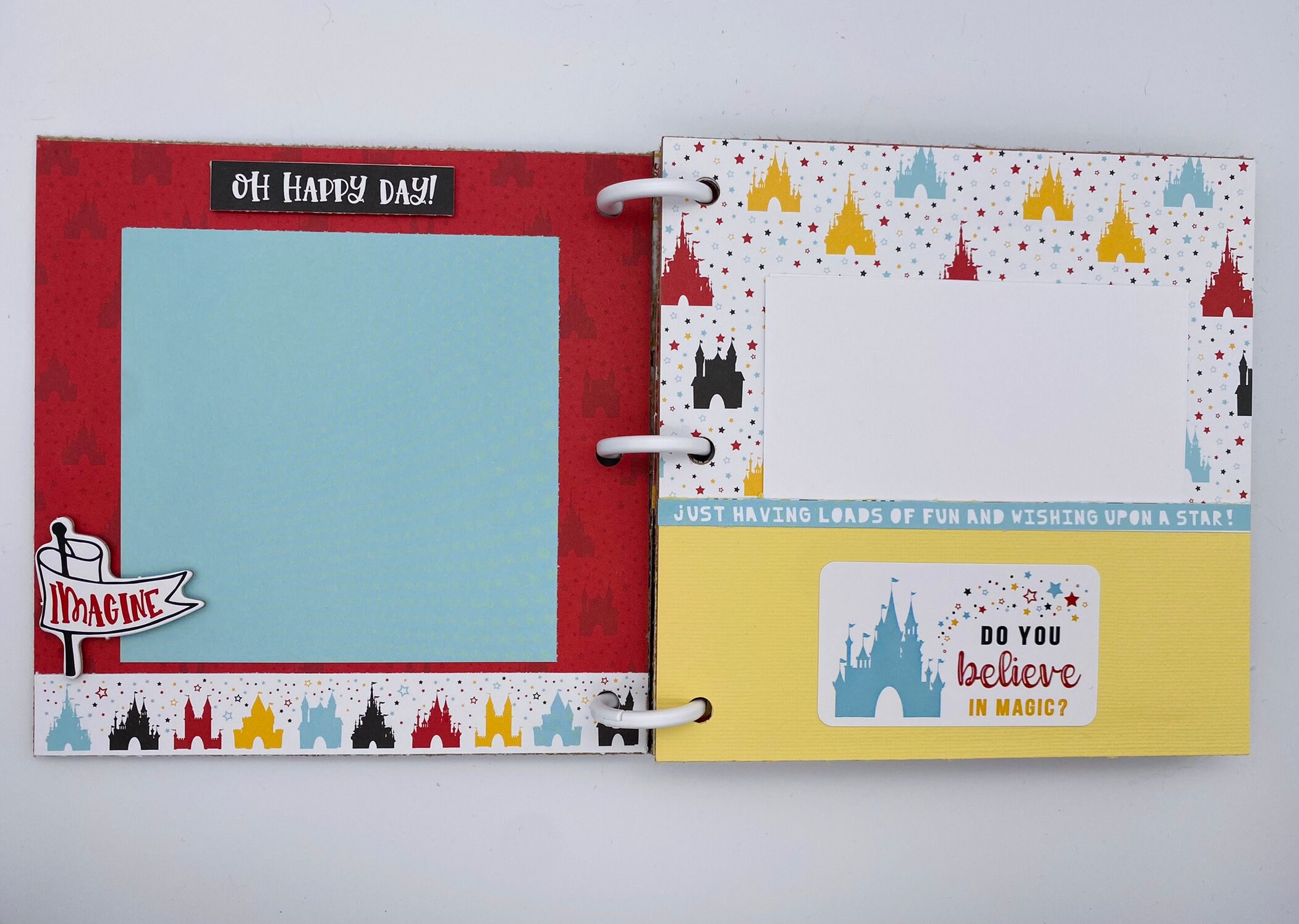 Premade Disney Mini Scrapbook Album Disney Photo Album Etsy