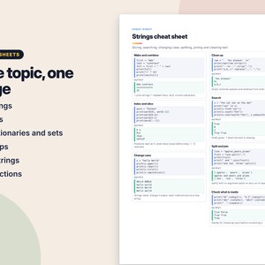 Python Workbook for Beginners, Printable Coding Worksheets, Python Cheat Sheets, Learn to Code PDF, Homeschool Computer Science, Teen Coding image 3