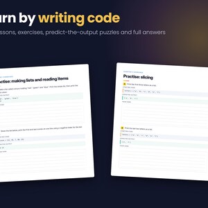 Pacote de Cadernos de Exercícios de Python, 10 Cadernos de Exercícios de Programação Imprimíveis com Respostas, Do Iniciante ao Avançado, Aprenda Python em PDF, Ciência da Computação para Educação Domiciliar imagem 4