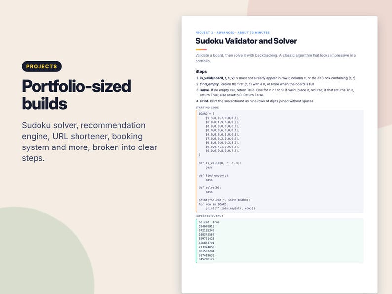 Libro de ejercicios avanzado de Python, rompecabezas de algoritmos y proyectos de codificación en PDF, práctica para entrevistas de trabajo en Python, ejercicios de programación con respuestas. imagen 4