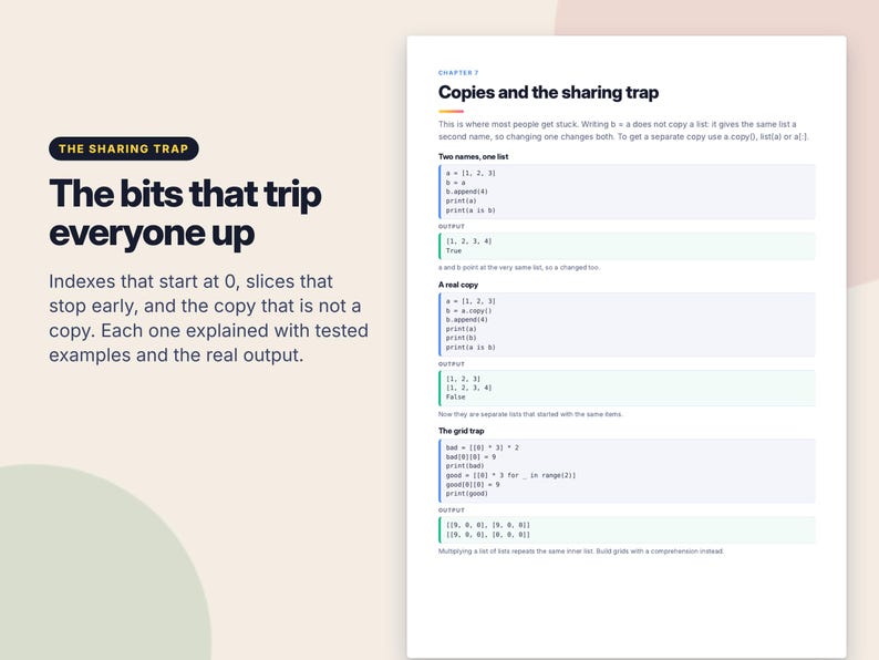 Python Lists Workbook, Printable Coding Worksheets, Python Exercises with Answers, Learn to Code PDF, Homeschool Computer Science image 3